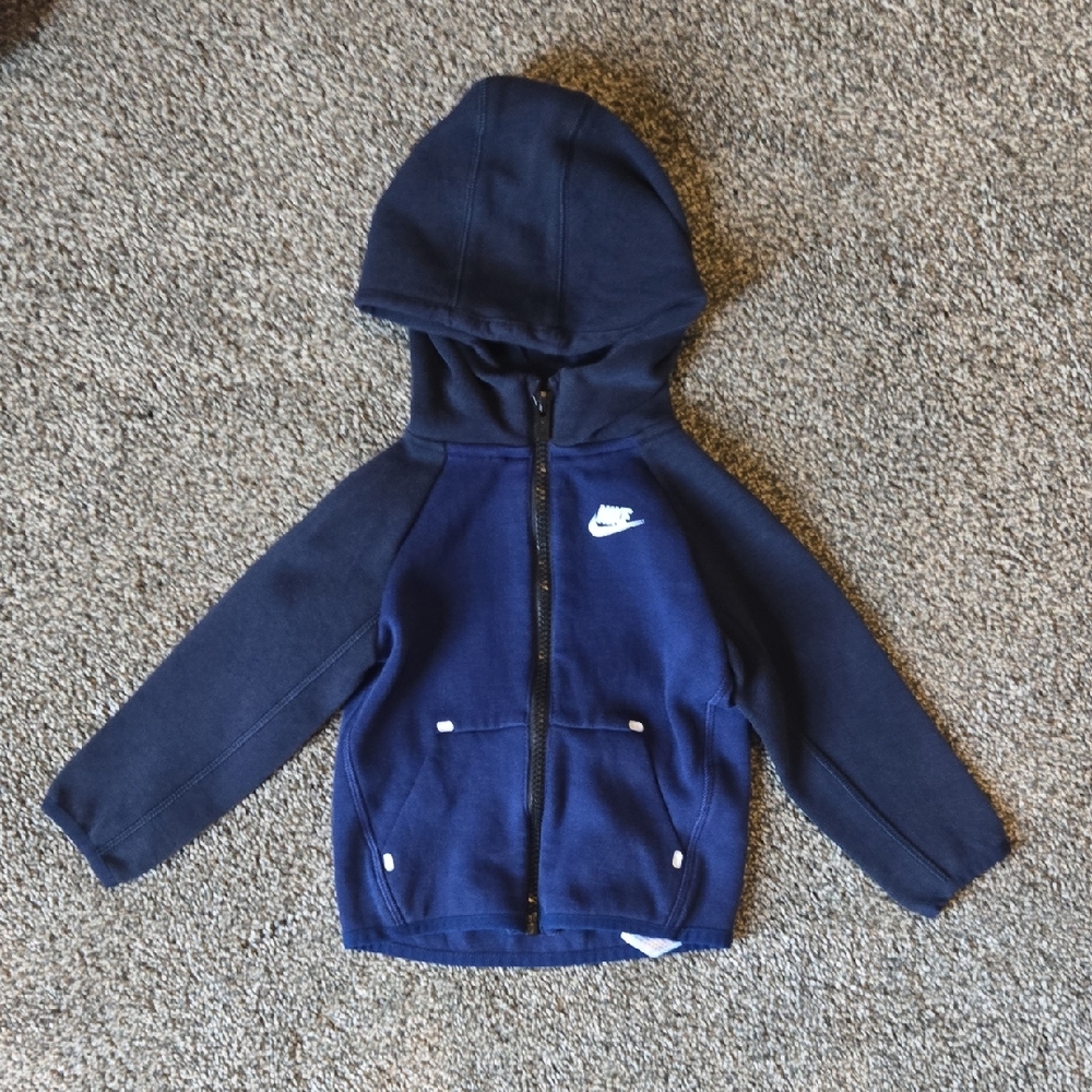Nike Kids Dark Blue Full-Zip Hoodie